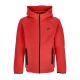 felpa leggera cappuccio zip uomo tech fleece full-zip windrunner hoodie LT UNIV RED HTR/BLACK