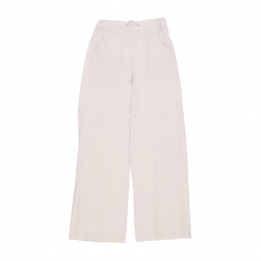 pantalone lungo donna w sportswear essentials woven high rise oh pants LT OREWOOD BRN/SAIL