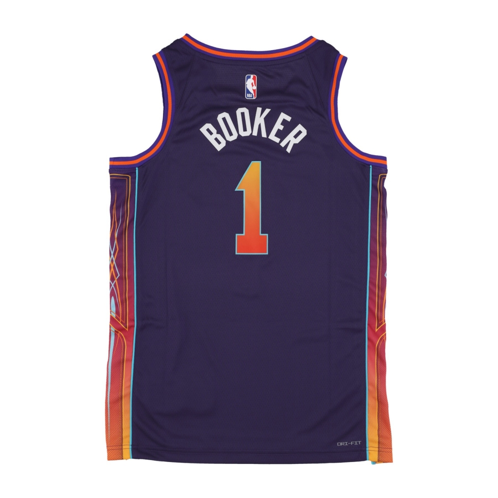 canotta basket uomo nba city edition 2023/24 swingman jersey no 1 devin booker phosun INK