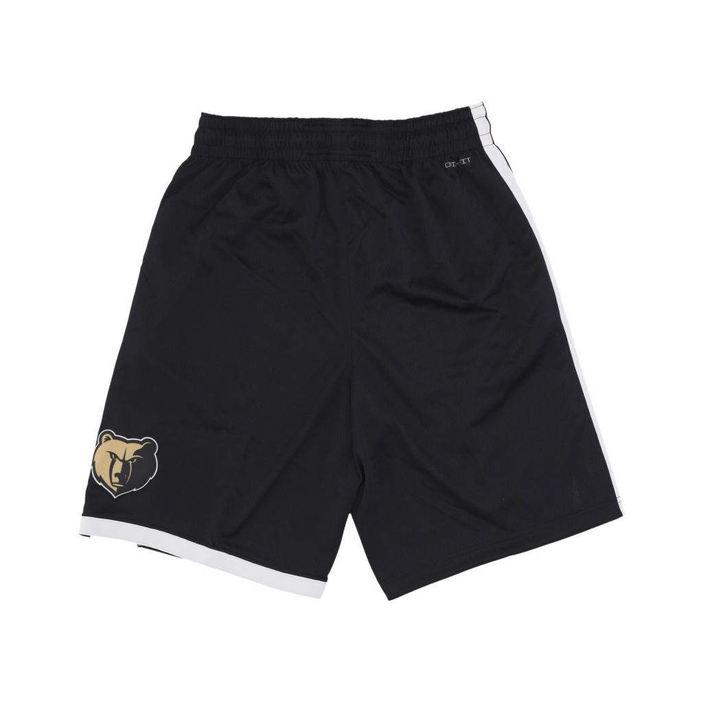pantaloncino basket uomo nba city edition 2023/24 short memgri BLACK/WHITE