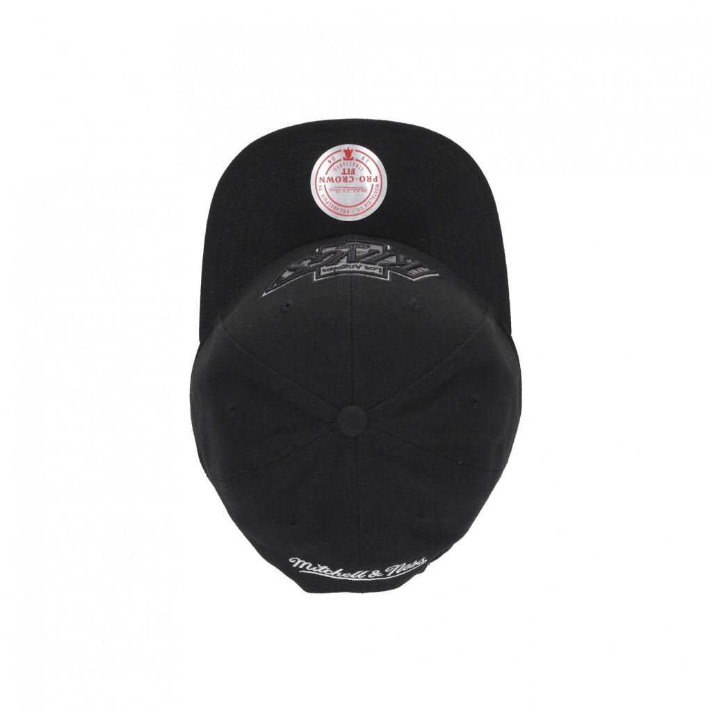 cappellino visiera curva uomo nhl team ground 20 pro snapback loskin BLACK