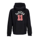 felpa cappuccio uomo nba city edition club hoodie no 11 demar derozan chibul BLACK