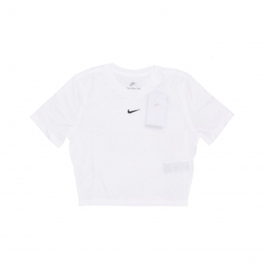maglietta donna w sportswear essential slim-fit crop tee WHITE/WHITE/BLACK