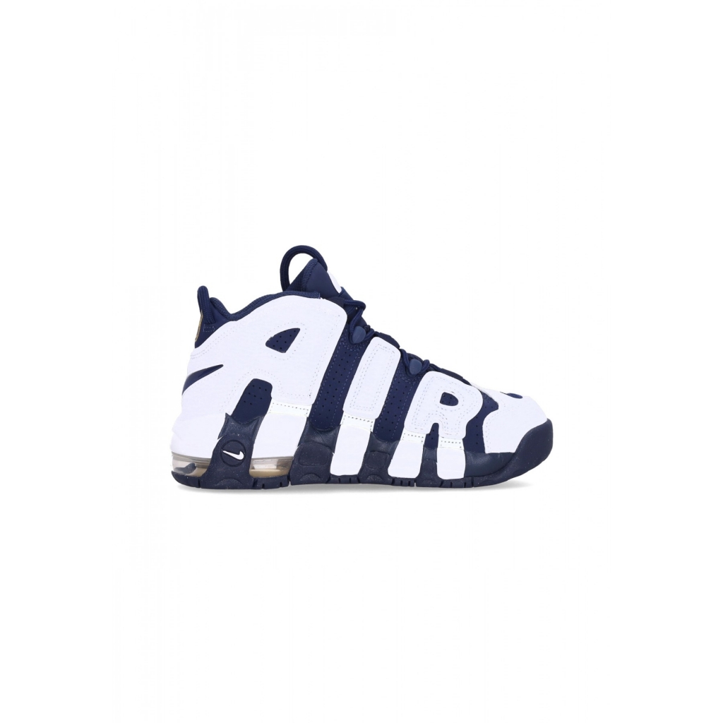 scarpa alta ragazzo air more uptempo gs WHITE/MIDNIGHT NAVY/METALLIC GOLD