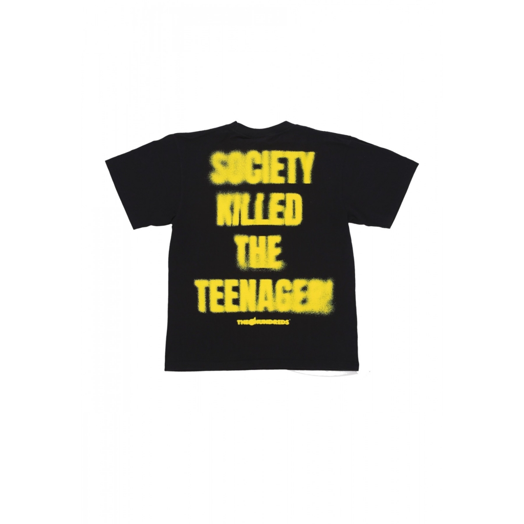 maglietta uomo society kills tee BLACK