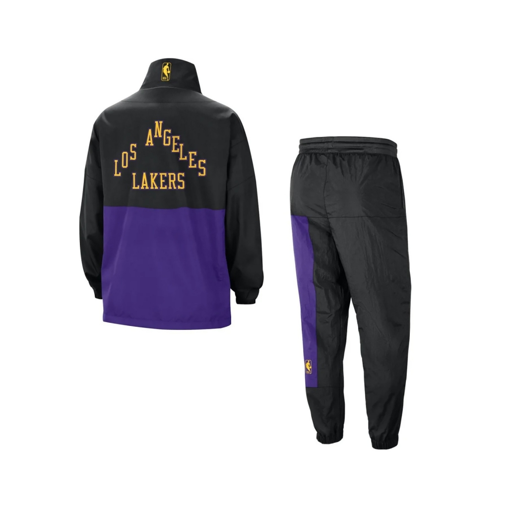 completo tuta uomo nba city edition starting 5 courtside dri-fit tracksuit loslak BLACK/FIELD PURPLE/BLACK