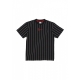maglietta uomo small signature pinstripe tee BLACK/WHITE