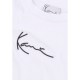 maglietta manica lunga donna w small signature short l/s rib WHITE