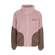 orsetto donna w sport patch teddy block trackjacket ROSE/TAUPE