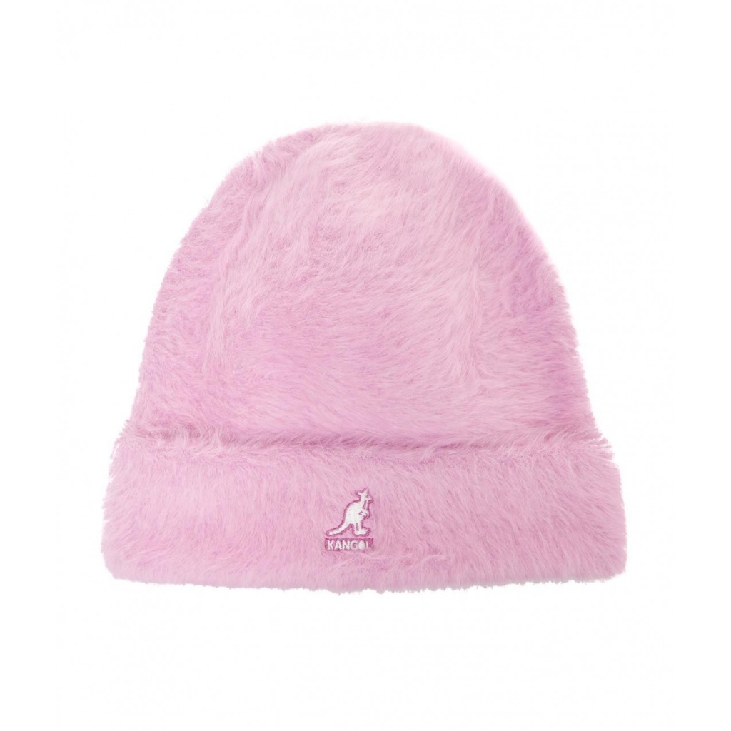 Flauschige Mtze aus Angoragemisch Rosa