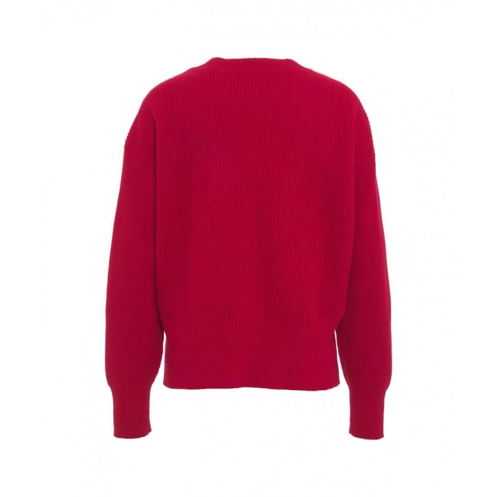 Maglione in lana rosso