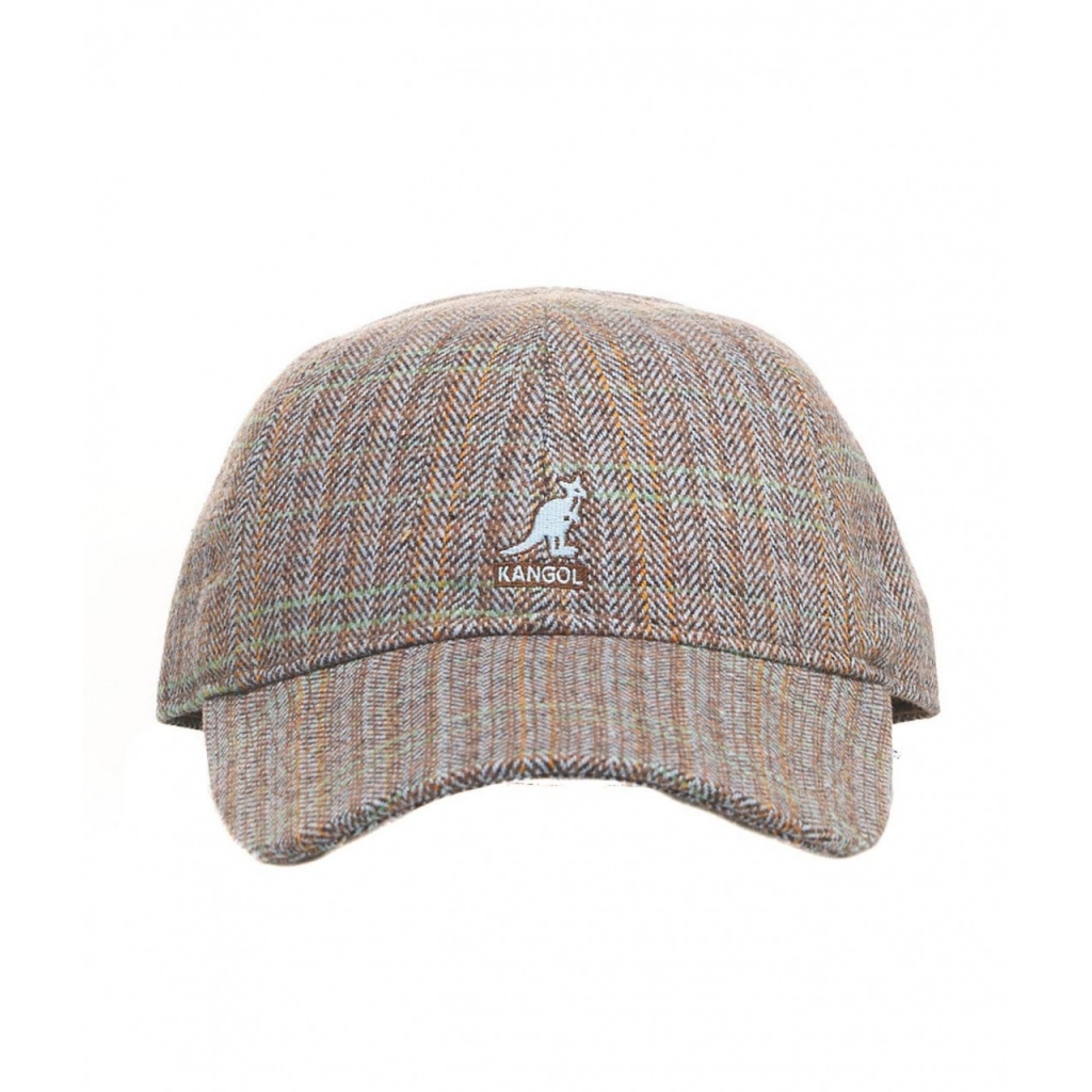 Cappello da baseball a spina di pesce marrone chiaro