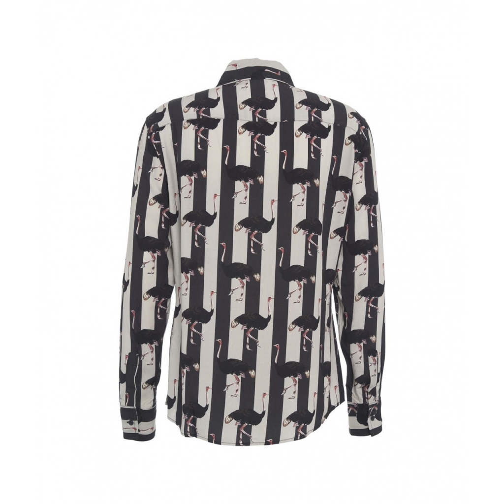 Camicia con stampa nero