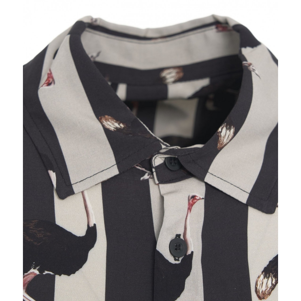 Camicia con stampa nero