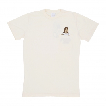 maglietta uomo flashing kittys pocket tee NATURAL
