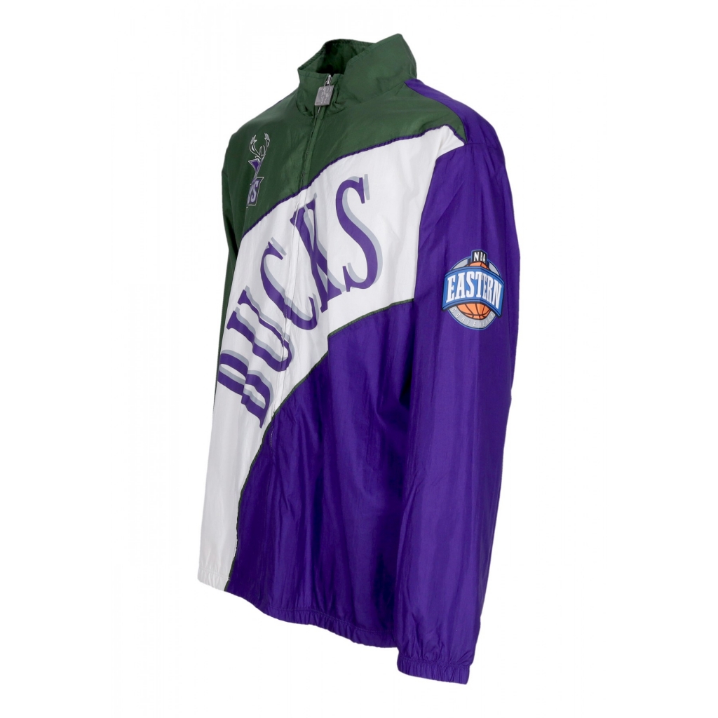 giacca a vento uomo nba arched retro lined windbreaker milbuc MULTI/WHITE
