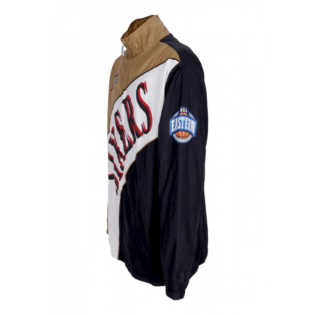 giacca a vento uomo nba arched retro lined windbreaker phi76e MULTI/WHITE