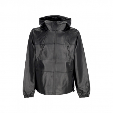 giubbotto uomo kingdom faux leather jacket BLACK
