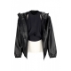 giubbotto uomo kingdom faux leather jacket BLACK