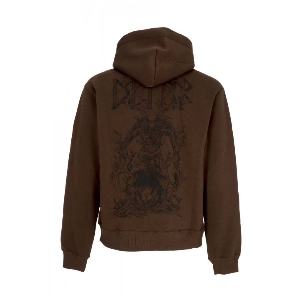 felpa cappuccio uomo leshen hoodie BROWN