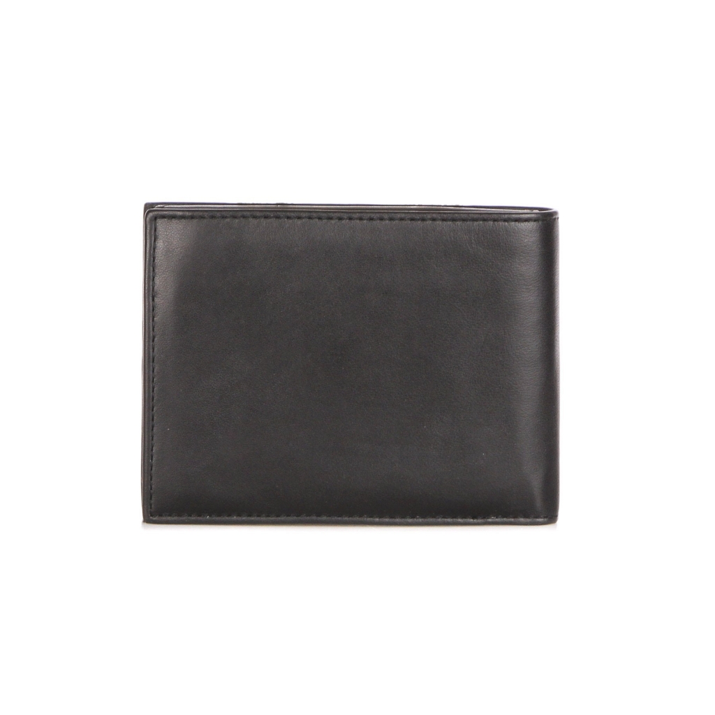 portafoglio uomo trifold wallet with coin pocket BLACK