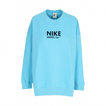 felpa girocollo donna w sportswear fleece oversized gls crewneck BALTIC BLUE