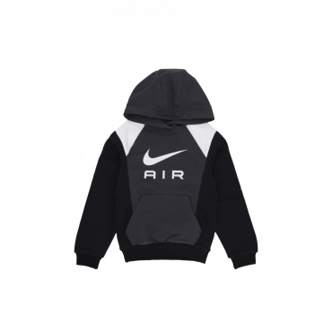 felpa cappuccio ragazzo air logo hoodie ANTHRACITE/BLACK/WHITE/WHITE