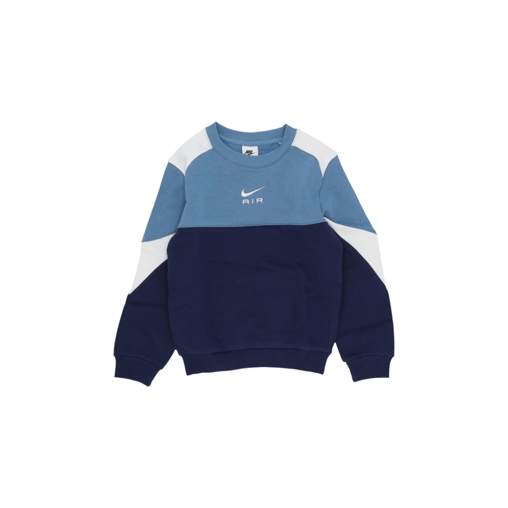 felpa girocollo ragazzo air crewneck MIDNIGHT NAVY/AEGEAN STORM/WHITE/WHITE
