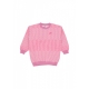 felpa girocollo ragazza sportswear club fleece oversize all over print crewneck MAGIC FLAMINGO/MAGIC FLAMINGO/HYPER PINK