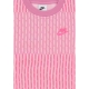 felpa girocollo ragazza sportswear club fleece oversize all over print crewneck MAGIC FLAMINGO/MAGIC FLAMINGO/HYPER PINK