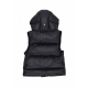 piumino smanicato ragazzo sportswear heavyweight syntetic fill easy on  hoodie vest BLACK/BLACK/ANTHRACITE/ANTHRACITE