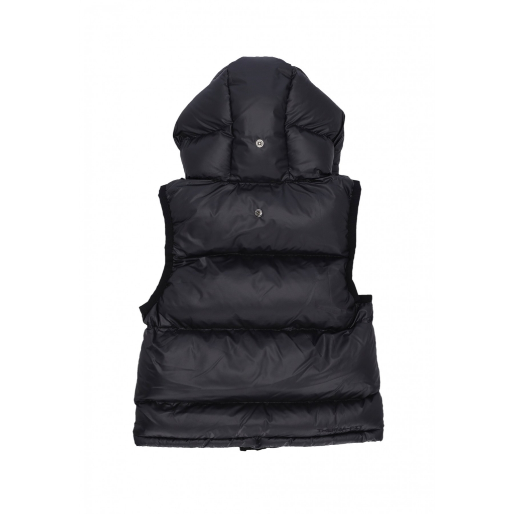 piumino smanicato ragazzo sportswear heavyweight syntetic fill easy on  hoodie vest BLACK/BLACK/ANTHRACITE/ANTHRACITE