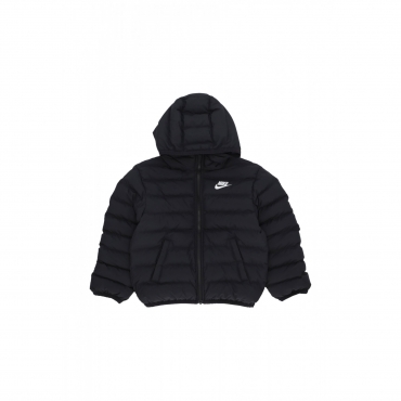 piumino ragazzo sportswear low syntethic fill jacket BLACK/BLACK/WHITE