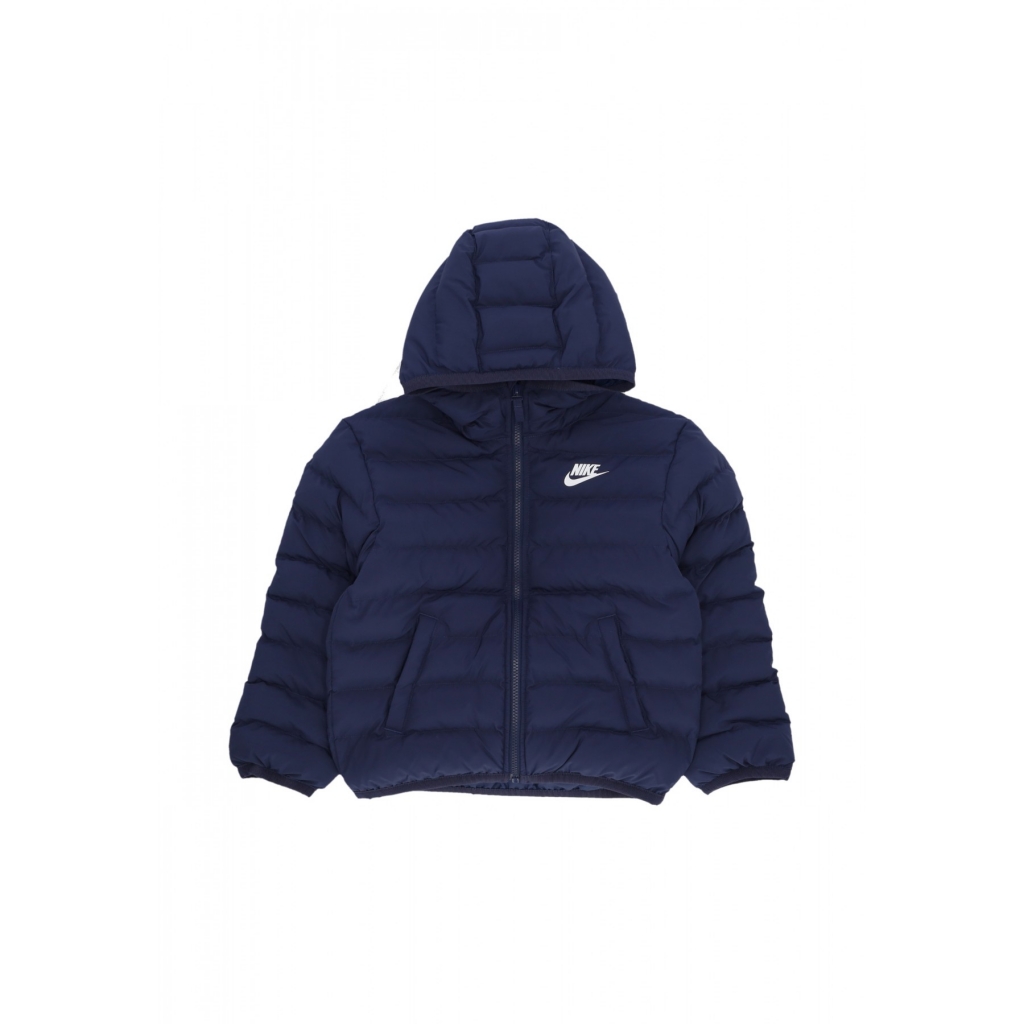 piumino ragazzo sportswear low synthetic fill jacket MIDNIGHT NAVY/MIDNIGHT NAVY/WHITE