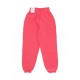 pantalone tuta felpato ragazza sportswear club fleece loose pant ASTER PINK/ASTER PINK/WHITE