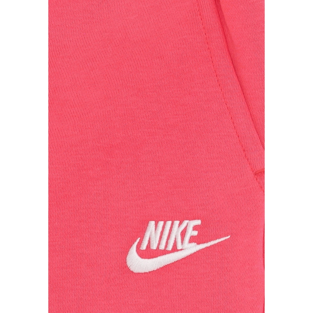 pantalone tuta felpato ragazza sportswear club fleece loose pant ASTER PINK/ASTER PINK/WHITE