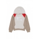 felpa cappuccio ragazzo air logo hoodie KHAKI/LT OREWOOD BRN/WHITE