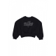felpa girocollo corta ragazza 197599365396 BLACK/WHITE