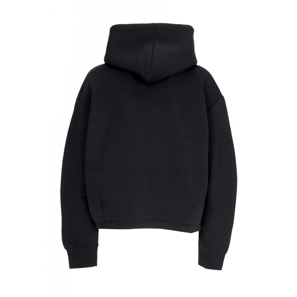 felpa leggera cappuccio donna w sportswear tech fleece oversized hoodie BLACK/BLACK