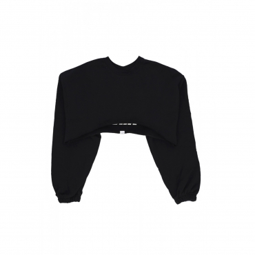 felpa leggera girocollo corta donna w sportswear dance oversized shrug BLACK/SAIL