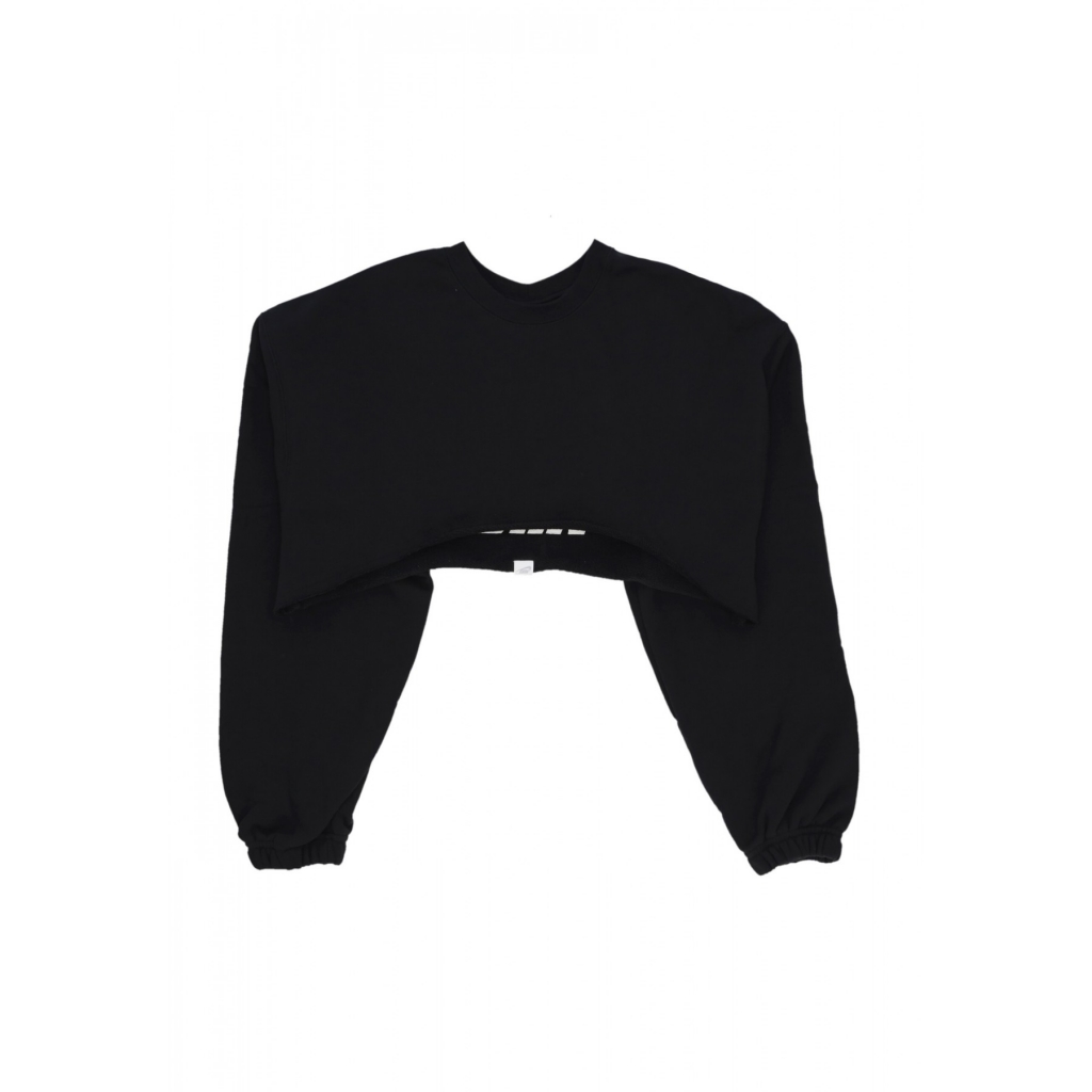 felpa leggera girocollo corta donna w sportswear dance oversized shrug BLACK/SAIL