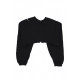 felpa leggera girocollo corta donna w sportswear dance oversized shrug BLACK/SAIL