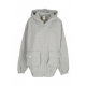 felpa leggera cappuccio zip donna w sportswear dance oversized full-zip hoodie DK GREY HEATHER/SMOKE GREY