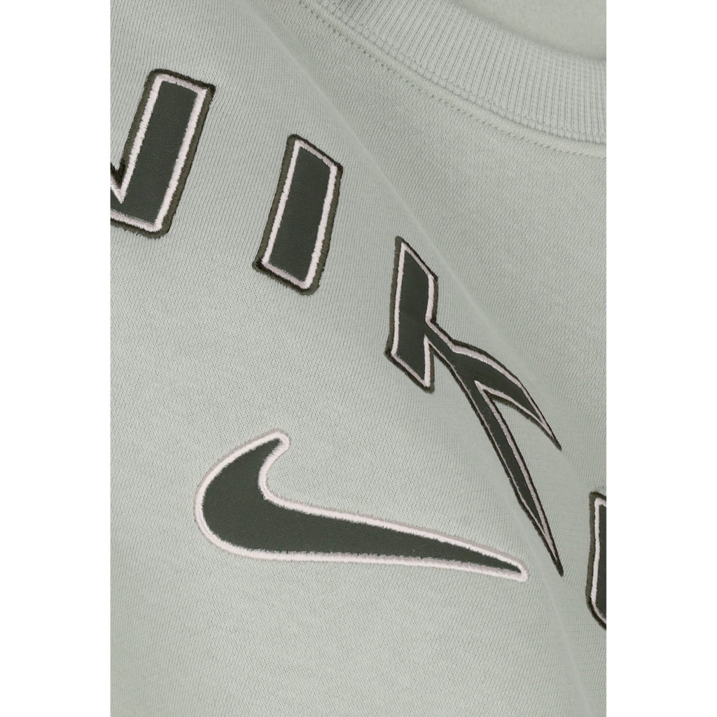 felpa girocollo donna w sportswear phoenix fleece over-oversized logo crewneck JADE HORIZON/LT OREWOOD BRN/SEQUOIA