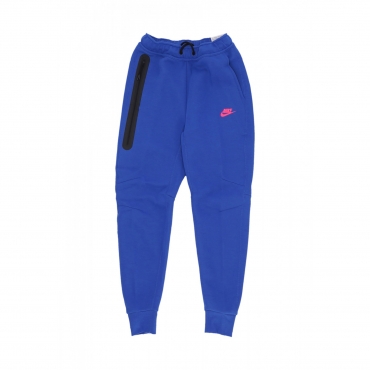 pantalone tuta leggero uomo tech fleece jogger GAME ROYAL/HYPER PINK