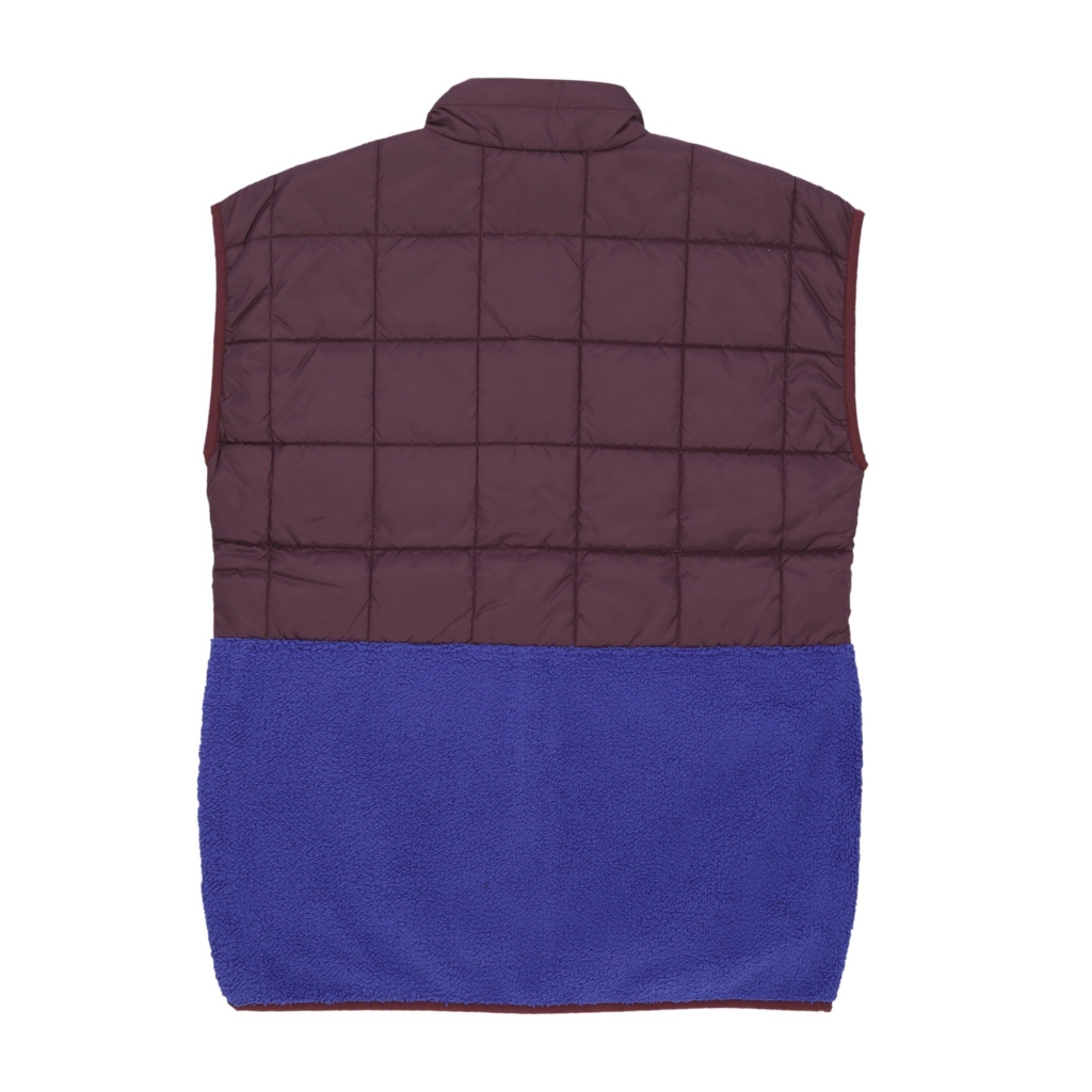 smanicato uomo trico hybrid vest WINE/BLUE VIOLET