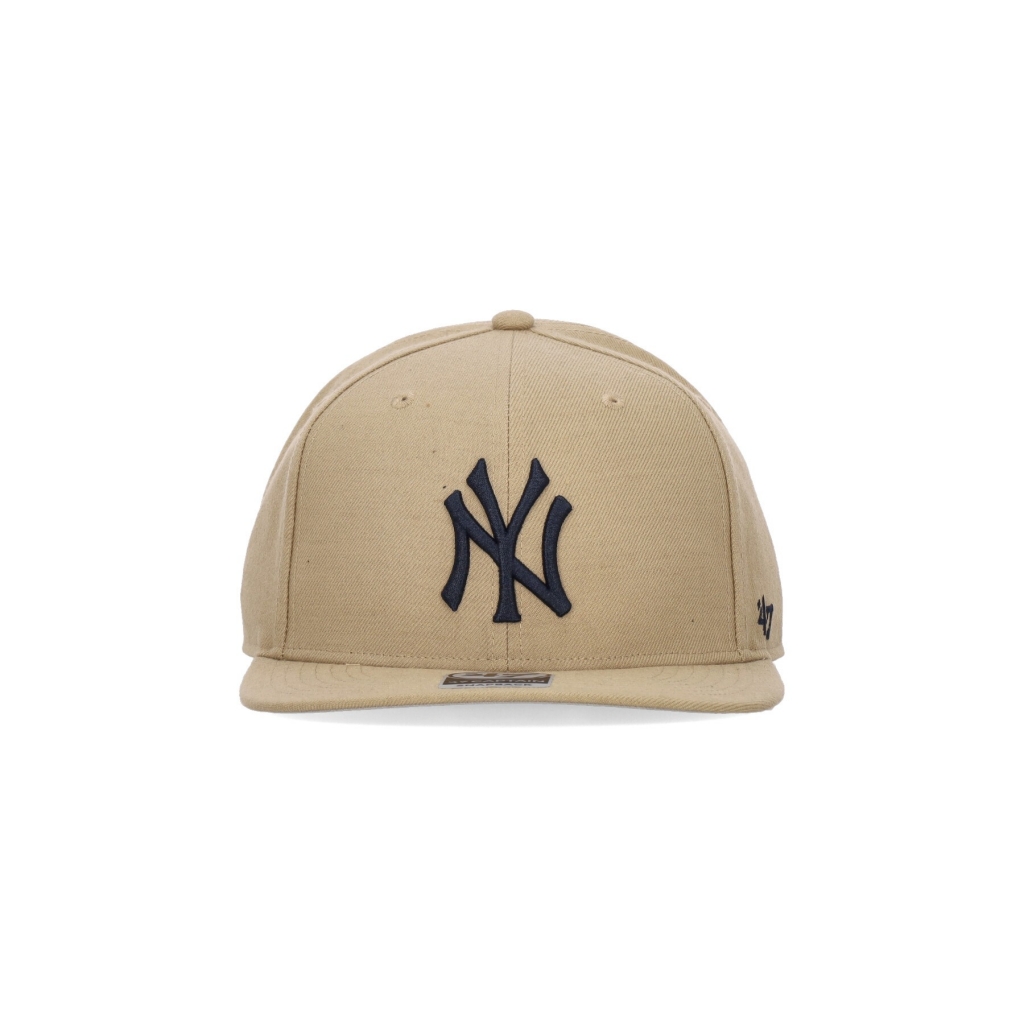 cappellino visiera piatta uomo mlb captain neyyan KHAKI