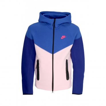felpa leggera cappuccio zip uomo tech fleece full-zip windrunner hoodie GAME ROYAL/PINK FOAM/HYPER PINK