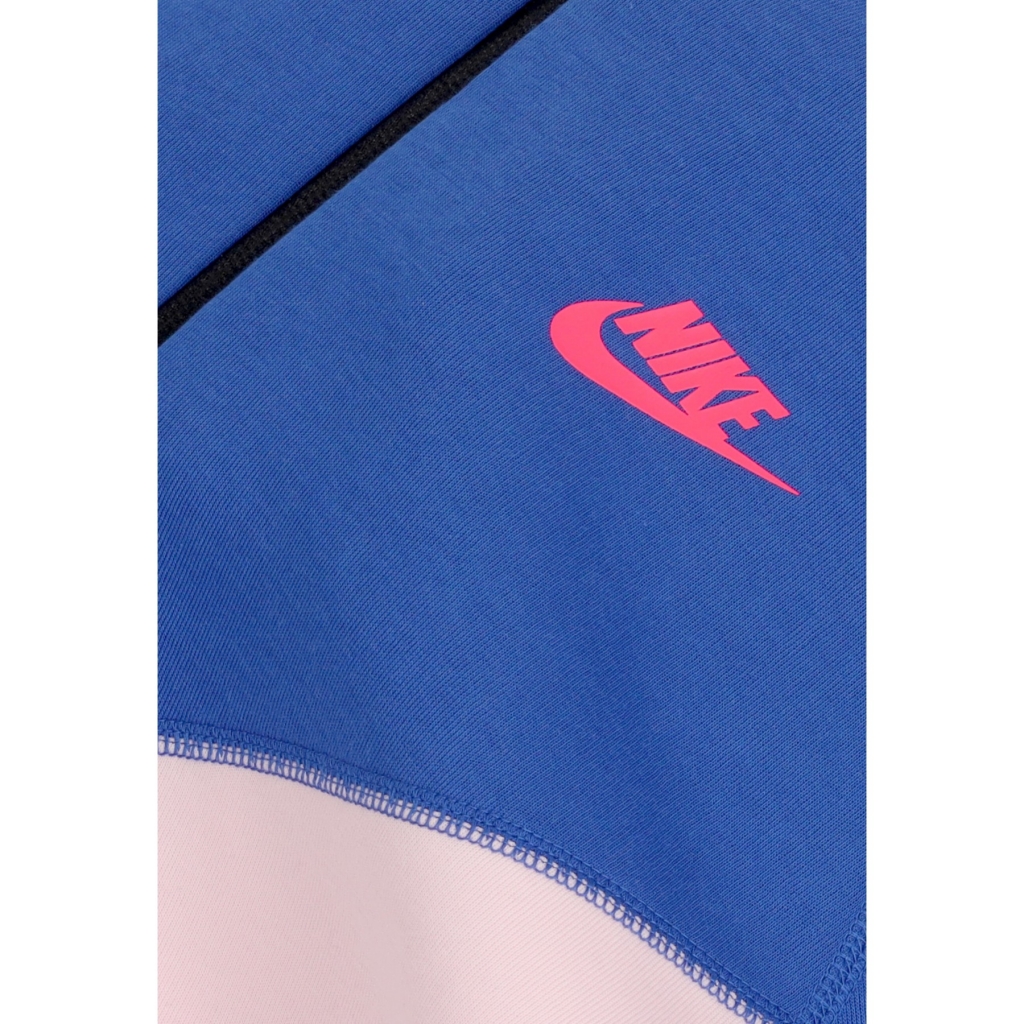 felpa leggera cappuccio zip uomo tech fleece full-zip windrunner hoodie GAME ROYAL/PINK FOAM/HYPER PINK