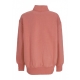 felpa collo alto donna w sportswear phoenix fleece oversized logo quarter zip crewneck CANYON PINK/LT OREWOOD BRN/RED SEPIA